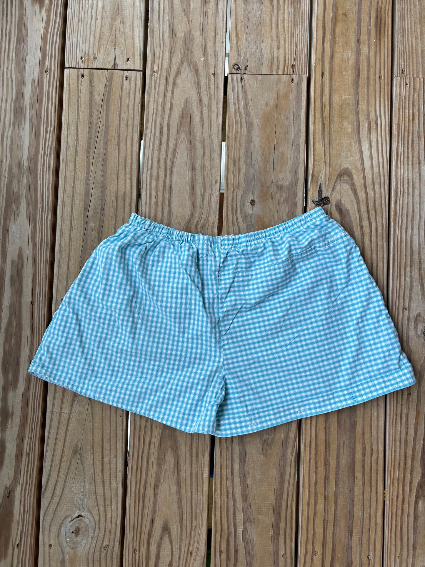 Baby Blue Gingham Shorts
