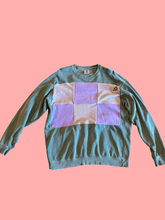 Patchwork Comfort Colors Sweatshirt (X-Large)