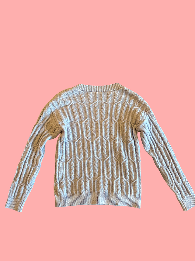 Sunflower Cable Knit Sweater (Medium)