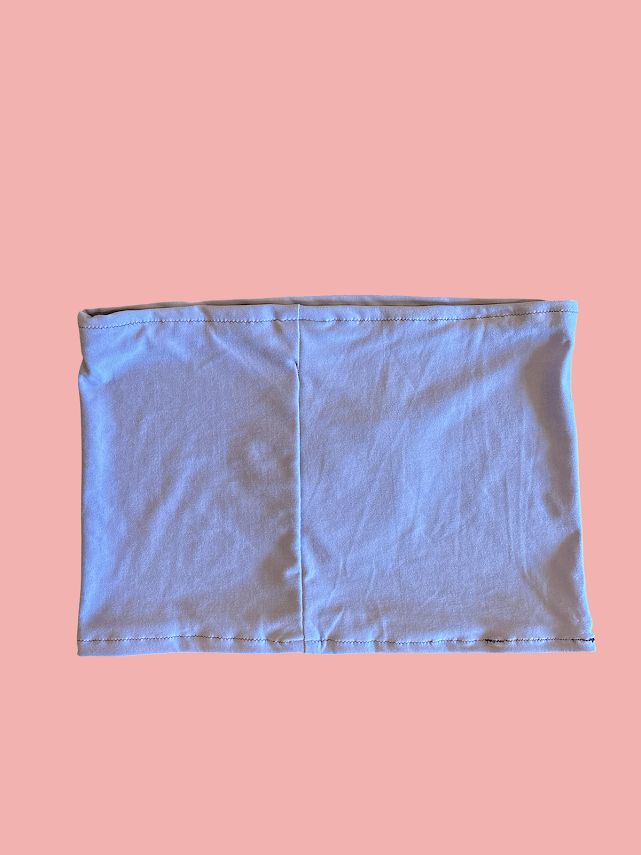 Purple Gingham Heart Tube Top (Medium)