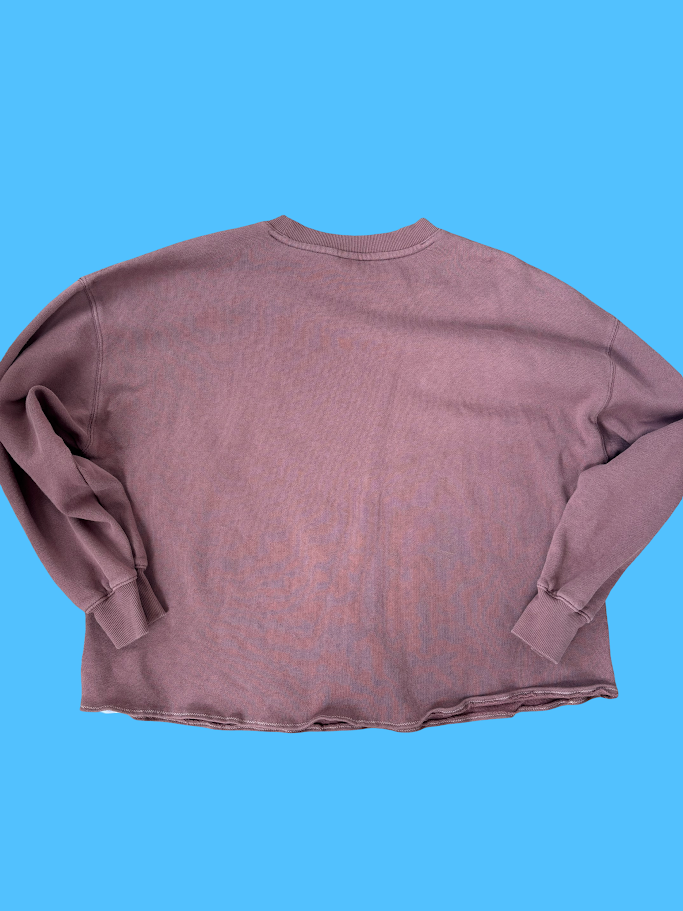 🍊 Citrus Stitch Upcycled Sweatshirt