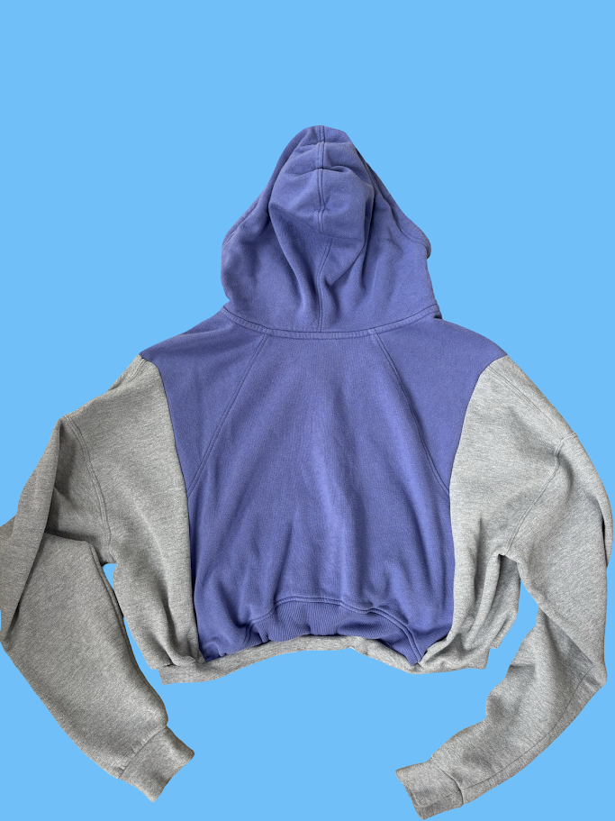 🌙 Cozy Contrast Half-Zip Hoodie
