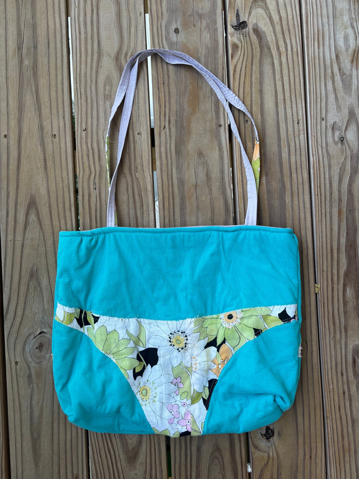 Teal and Floral Bikini