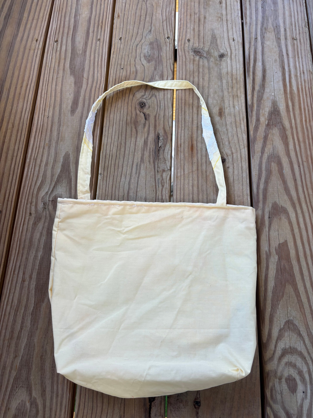 Yellow vintage tote