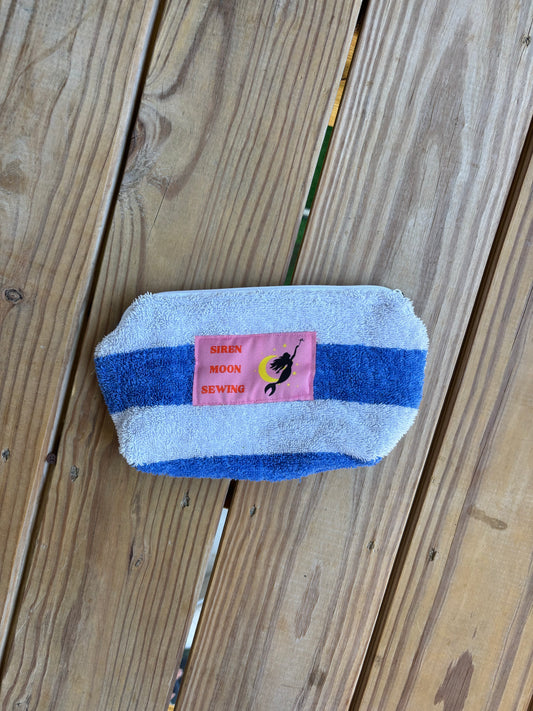 Striped Towel Zipper Bag
