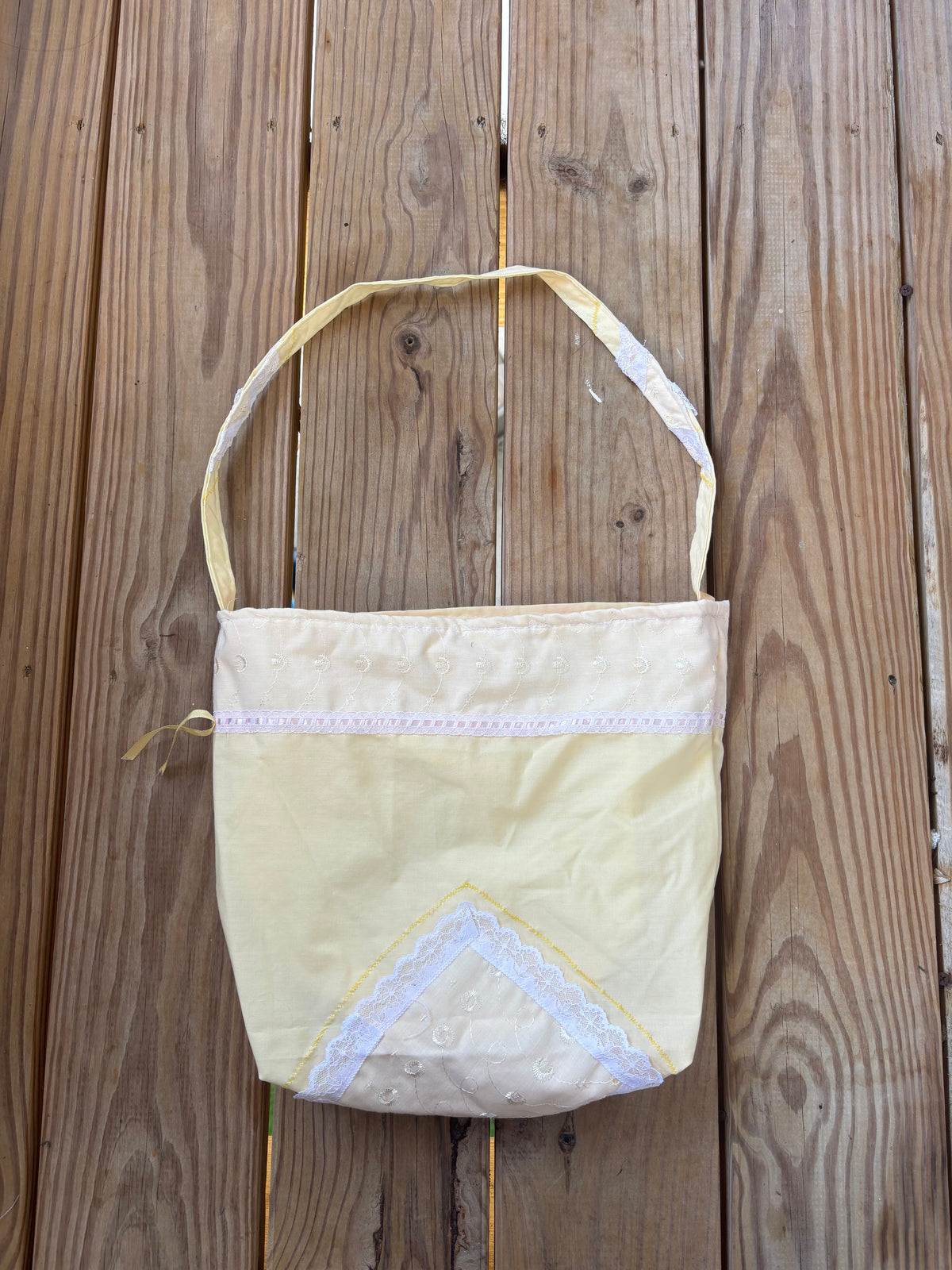 Yellow vintage tote