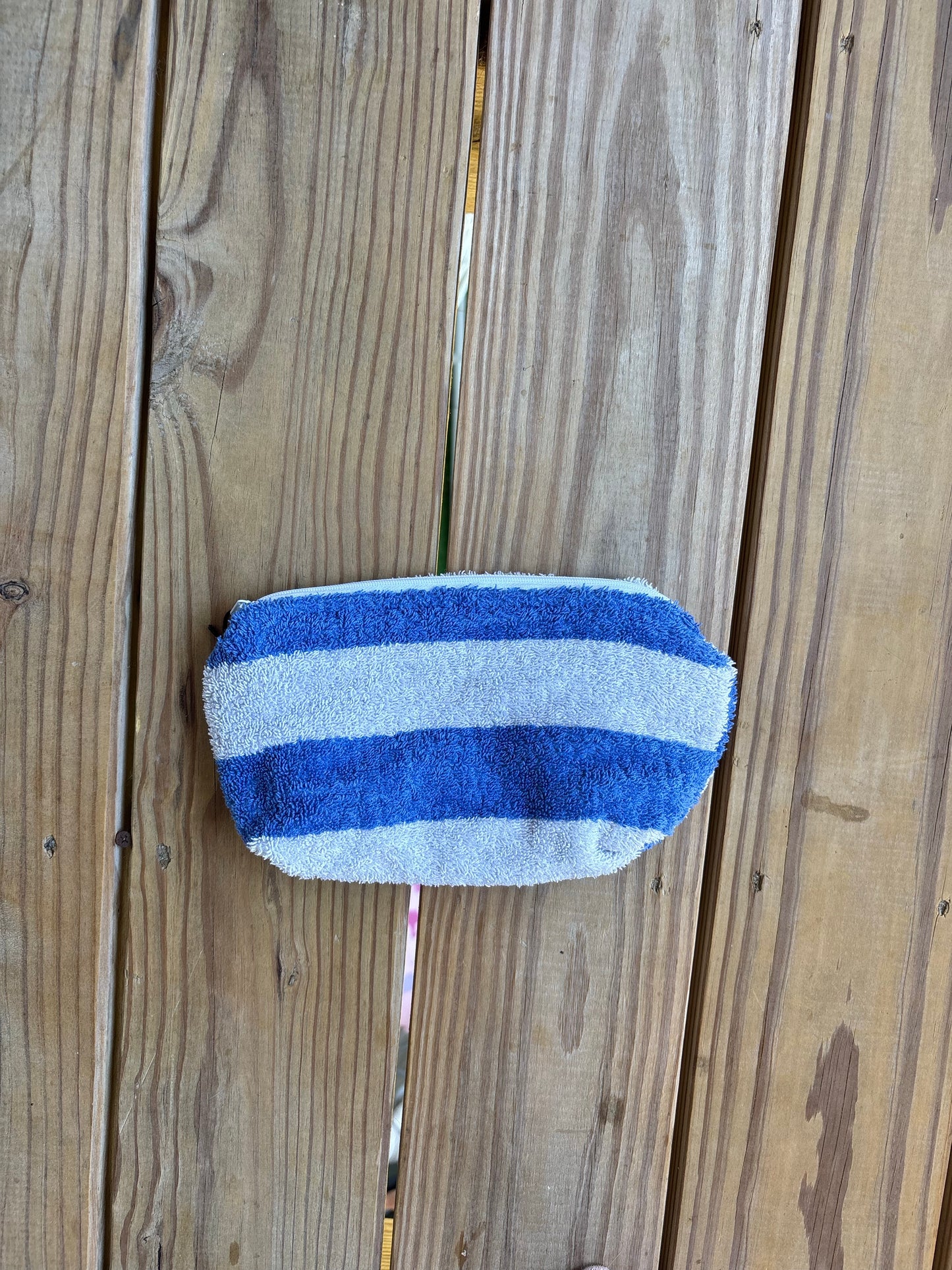 Striped Towel Zipper Bag