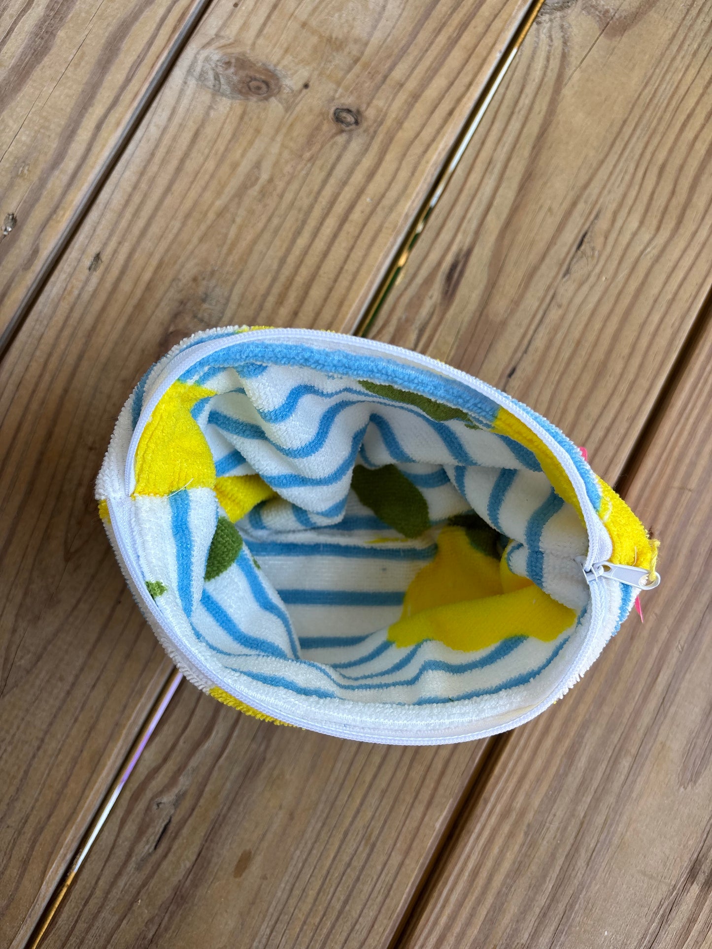 Mini Lemon Towel Zipper Bag