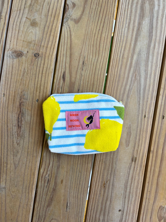 Mini Lemon Towel Zipper Bag