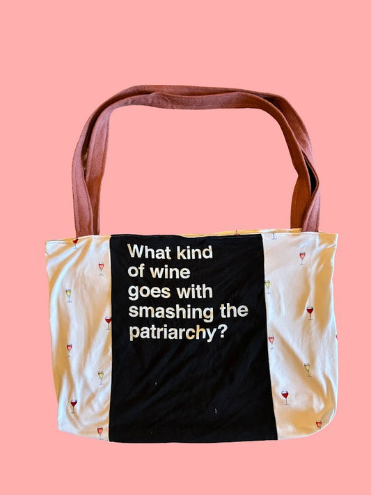 Patriarchy-Smashing Wine Tote (Large)