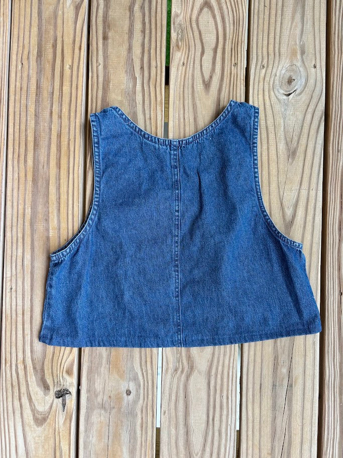 Upcycled Denim Tank Top