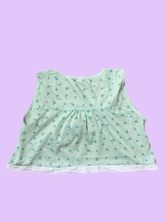 Mint and White Two-Piece Lounge Set