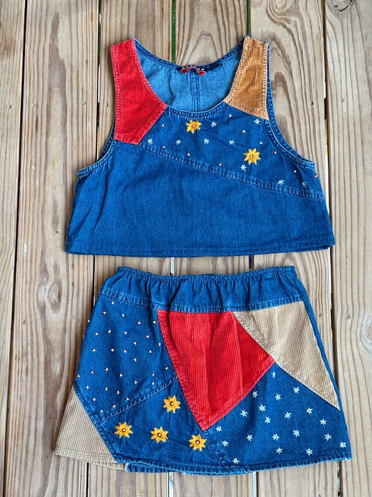 Upcycled Denim Tank Top