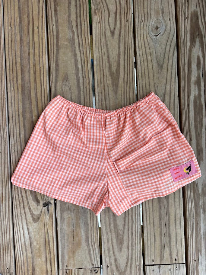 Gingham Bikini Tee + Shorts Set