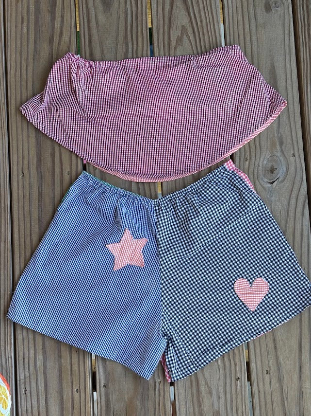 Patchwork Gingham Set