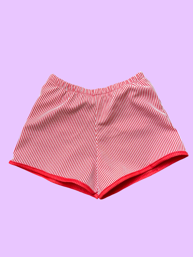 Red Striped Shorts