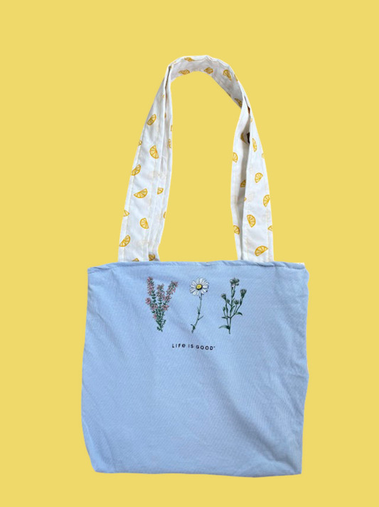 “Life is Good” Upcycled Tote (Small)