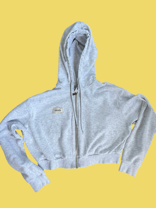 “Life is Good” Cropped Hoodie – (Medium)